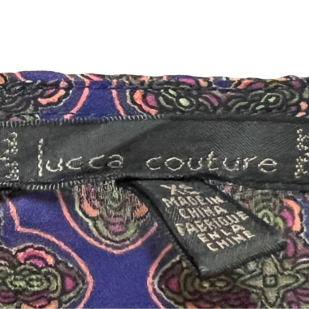 LUCCA COUTURE Women’s Purple Long Sleeve Open Back Romper, Size XS - Picture 3 of 14